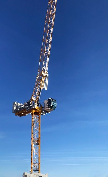 Potain lanza la grúa torre MRH 175 para los sectores de construcción de viviendas y rascacielos en CONEXPO 2020